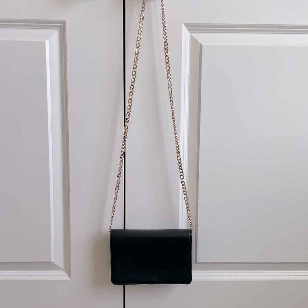 Black Gold Chained Purse